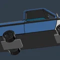 Mô hình xe bán tải Pick-up Truck in 3D đẹp mắt cho bé - Thumbnail 4