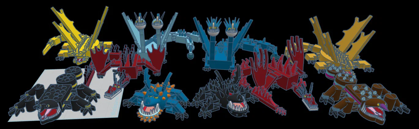 Bộ sưu tập mô hình rồng HTTYD v2 linh hoạt - In 3D cực đẹp - Image 1