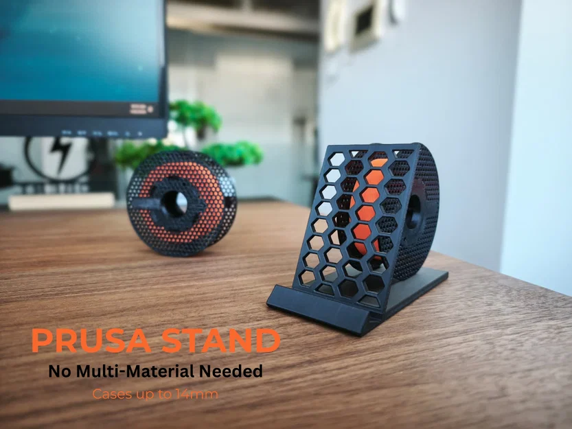 Đế điện thoại kiểu cuộn nhựa Prusa - Không cần in đa màu - Image 1