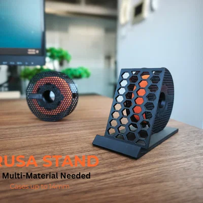 Đế điện thoại kiểu cuộn nhựa Prusa - Không cần in đa màu