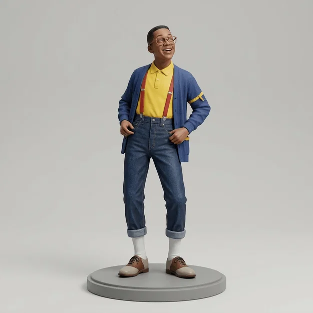 Mô hình 3D Steve Urkel (Family Matters 1989) chất lượng cao - Image 1