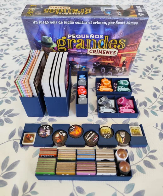 Bộ khay đựng (Insert) cho game Tiny Epic Crimes - Image 1