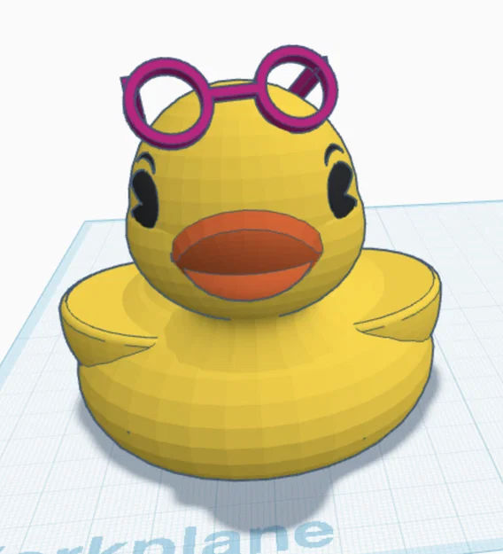 Mô hình 3D chú vịt bà ngoại Grandma Duck dễ thương để bàn - Image 1