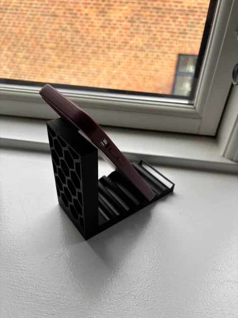 Giá đỡ điện thoại để bàn thiết kế hình chữ L tối giản - Image 4