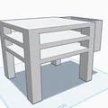Bàn kê tay thông minh tích hợp kệ lưu trữ và ngăn chứa đồ 3D - Thumbnail 1