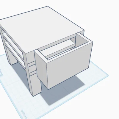 Bàn kê tay thông minh tích hợp kệ lưu trữ và ngăn chứa đồ 3D