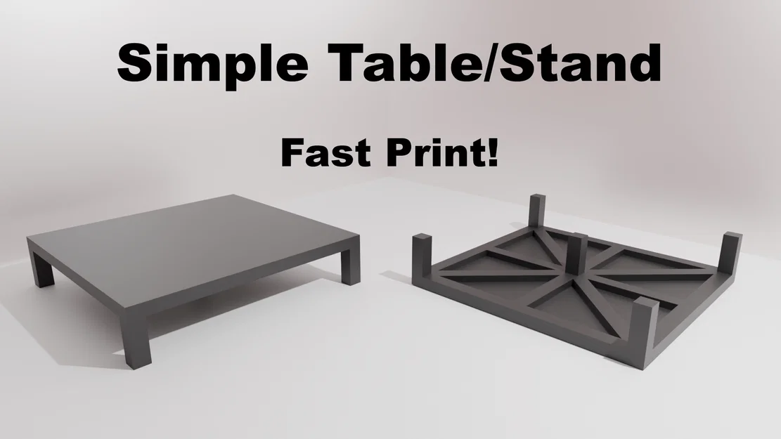 Bàn mini hoặc giá đỡ 100mm đa năng - Thiết kế in 3D nhanh chóng - Image 1