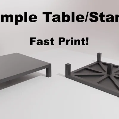 Bàn mini hoặc giá đỡ 100mm đa năng - Thiết kế in 3D nhanh chóng