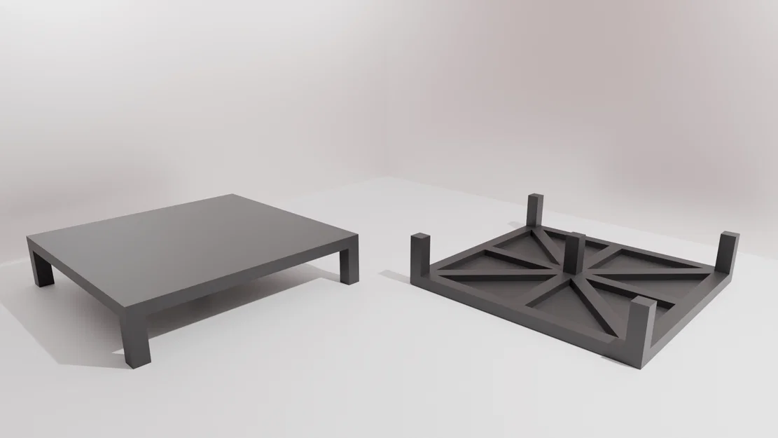 Bàn mini hoặc giá đỡ 100mm đa năng - Thiết kế in 3D nhanh chóng - Image 2