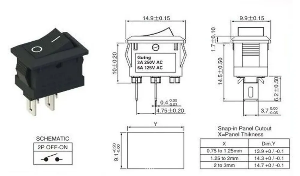 Đế gắn công tắc LED KCD11 cho máy in 3D Flashforge AD5X - Image 2