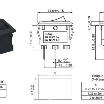 Đế gắn công tắc LED KCD11 cho máy in 3D Flashforge AD5X