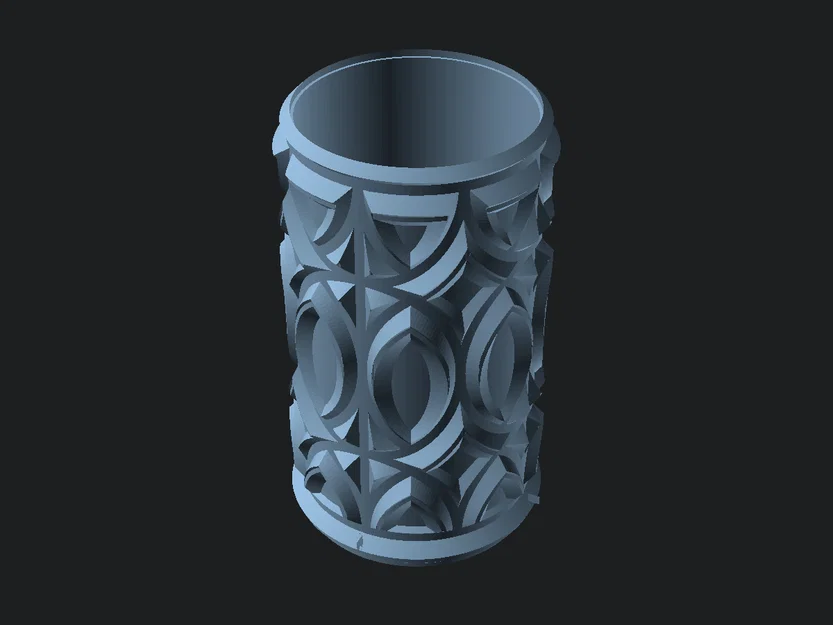 Ống cắm bút 3D họa tiết cổ điển tinh tế - Decor bàn làm việc đẹp - Image 2