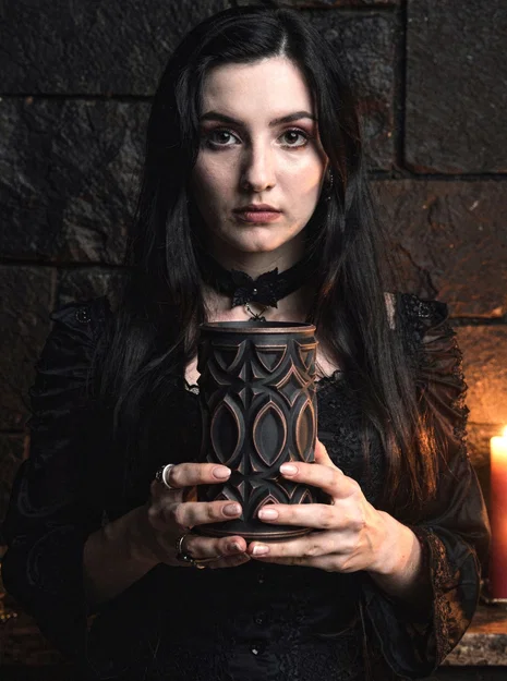 Ống cắm bút 3D họa tiết cổ điển tinh tế - Decor bàn làm việc đẹp - Image 4