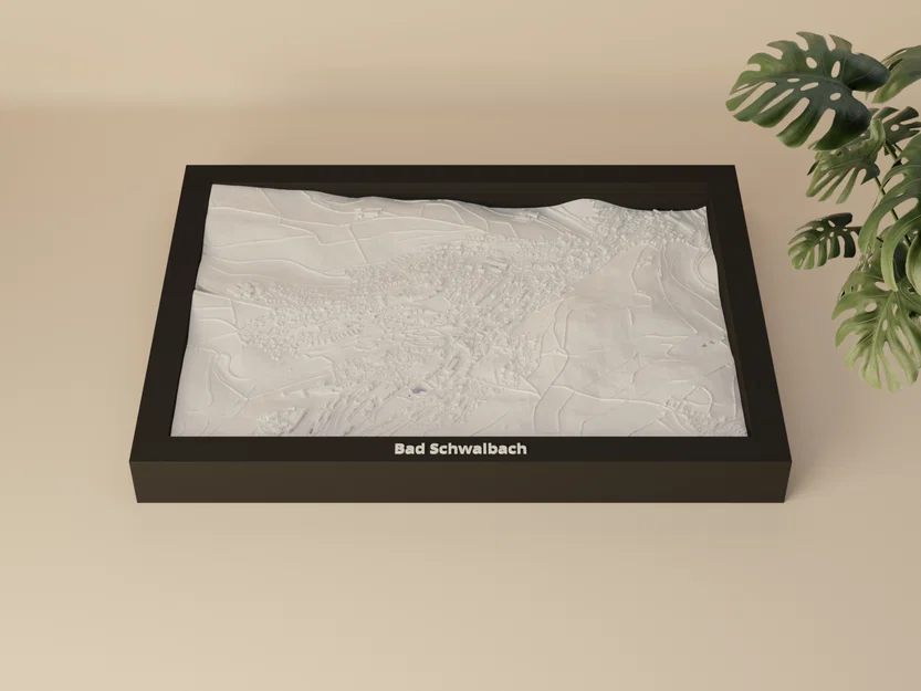Bad Schwalbach, Đức - Mô hình địa hình 3D thu nhỏ - Image 1