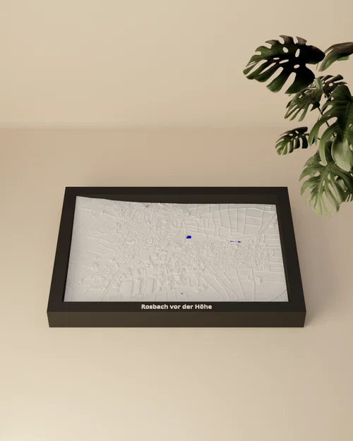 Rosbach vor der Höhe, Đức - Mô hình địa hình 3D thu nhỏ - Image 2