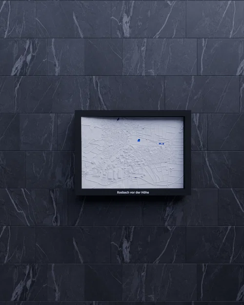 Rosbach vor der Höhe, Đức - Mô hình địa hình 3D thu nhỏ - Image 5