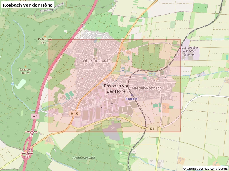 Rosbach vor der Höhe, Đức - Mô hình địa hình 3D thu nhỏ - Image 9