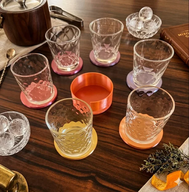 Đế Đựng Coaster Hình Tròn Tối Giản (Dành cho Coaster 90 mm) - Image 1