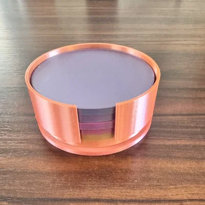 Đế Đựng Coaster Hình Tròn Tối Giản (Dành cho Coaster 90 mm)