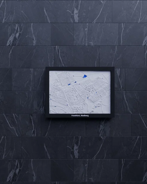 Mô hình địa hình thu nhỏ Frankfurt, Riedberg, Đức - In 3D - Image 5