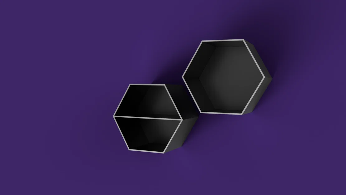 Kệ treo tường lục giác 3D (Simple Hex Shelf) trang trí cực chất - Image 1