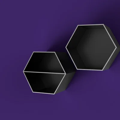 Kệ treo tường lục giác 3D (Simple Hex Shelf) trang trí cực chất
