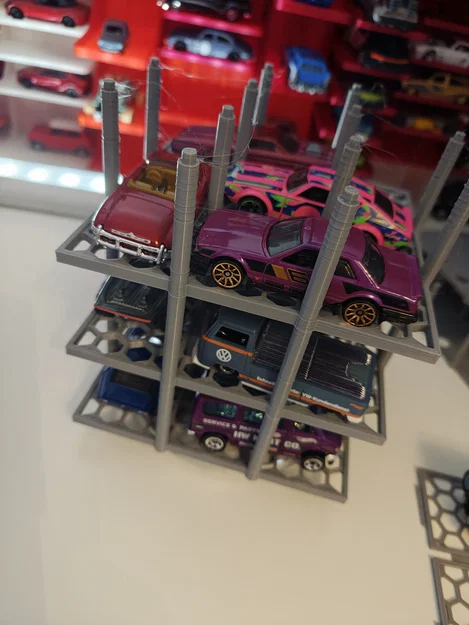 Bãi đậu xe nhiều tầng cho HotWheel tương thích bàn xoay 4 inch - Image 4