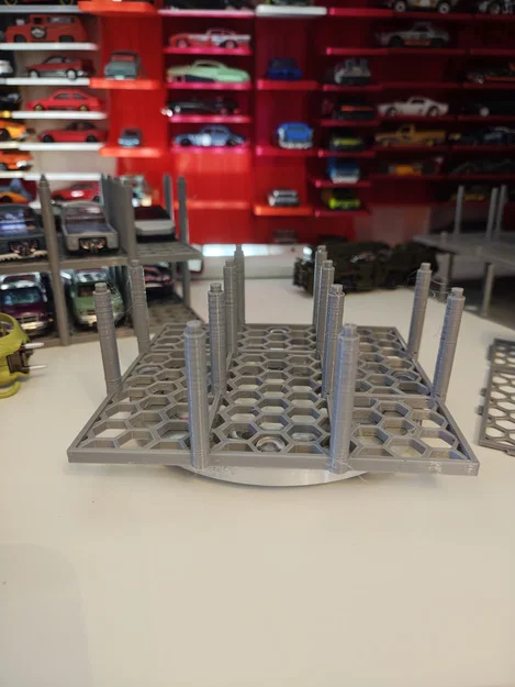 Bãi đậu xe nhiều tầng cho HotWheel tương thích bàn xoay 4 inch - Image 6
