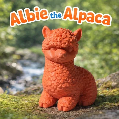 Albie the Cute Alpaca - Mô hình lạc đà Alpaca đáng yêu