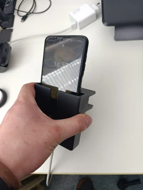 Giá đỡ điện thoại để bàn tích hợp sạc - Image 4