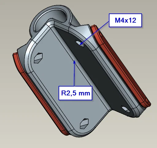 Đế chà nhám có bán kính bo góc - Image 1
