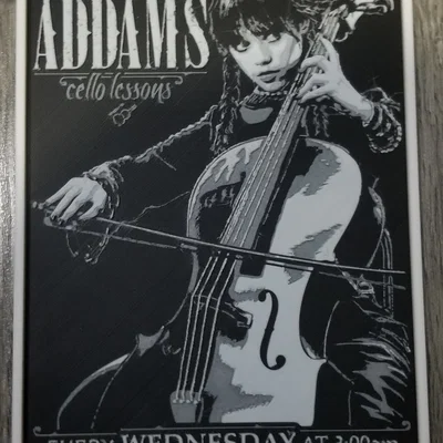 Wednesday Cello Lesson - Mô hình Hueforge