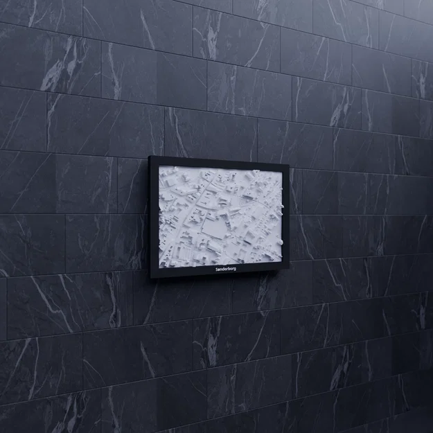 Sønderborg, Đan Mạch - Mô hình địa hình 3D thu nhỏ - Image 5