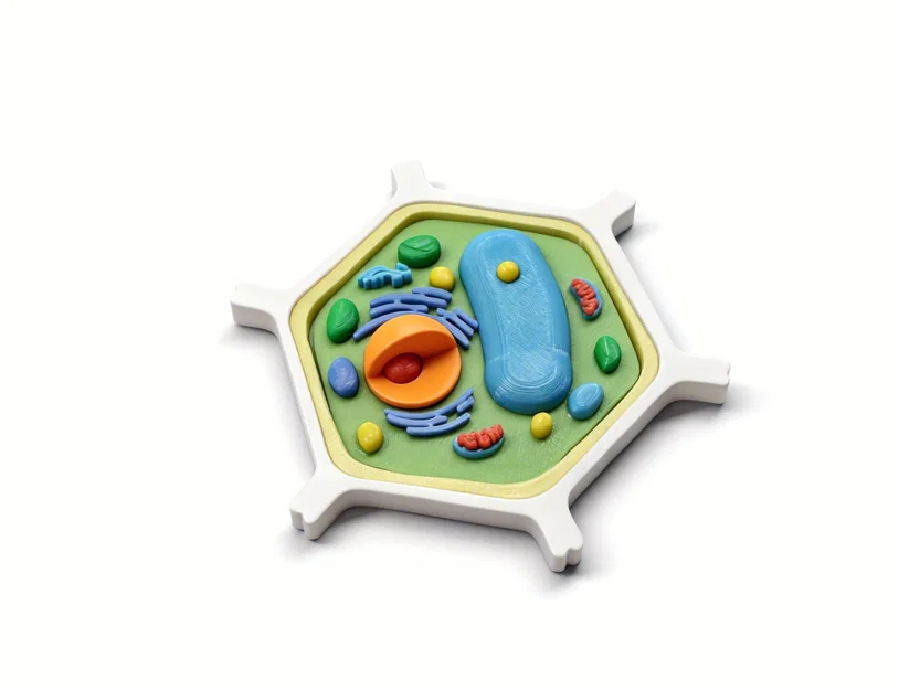 Mô hình Tế bào Thực vật – Phiên bản In Nhiều màu & Dán keo - Image 1