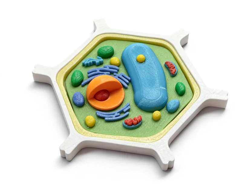 Mô hình Tế bào Thực vật – Phiên bản In Nhiều màu & Dán keo - Image 2