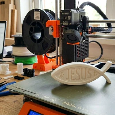 Mô hình trang trí con cá Jesus Fish in 3D tinh xảo