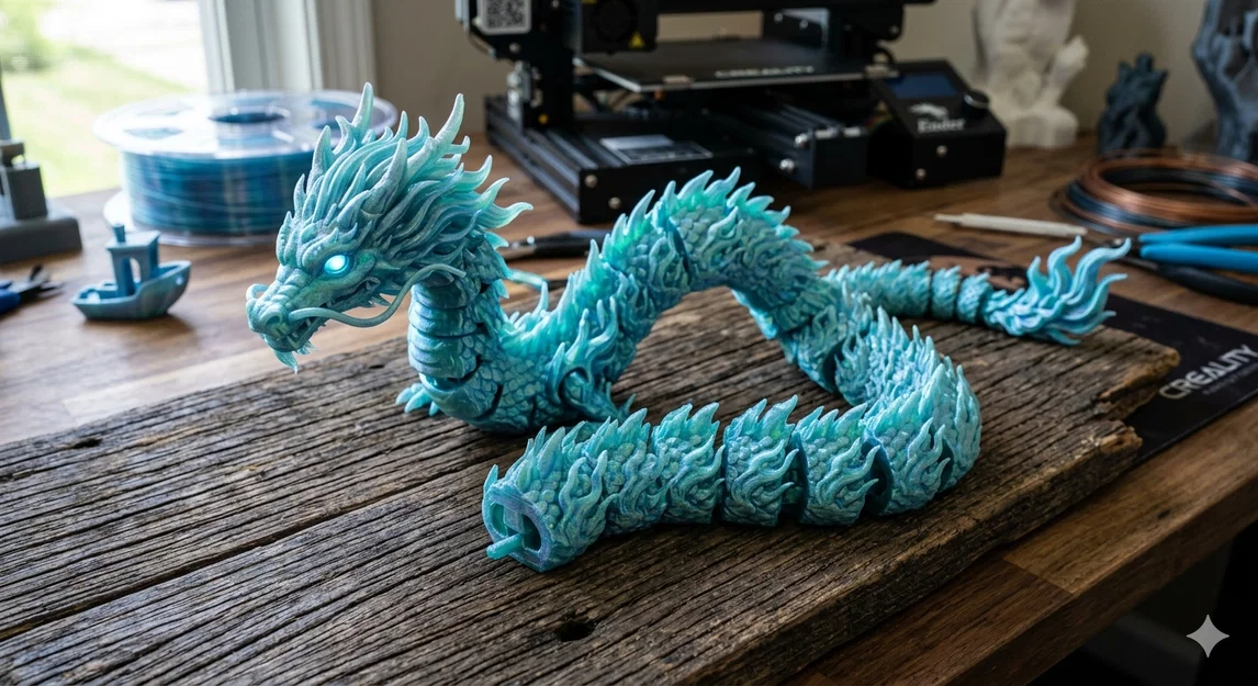Mô hình rồng đêm linh hoạt (Toy Night Dragon) cực chất cho máy in 3D - Image 1