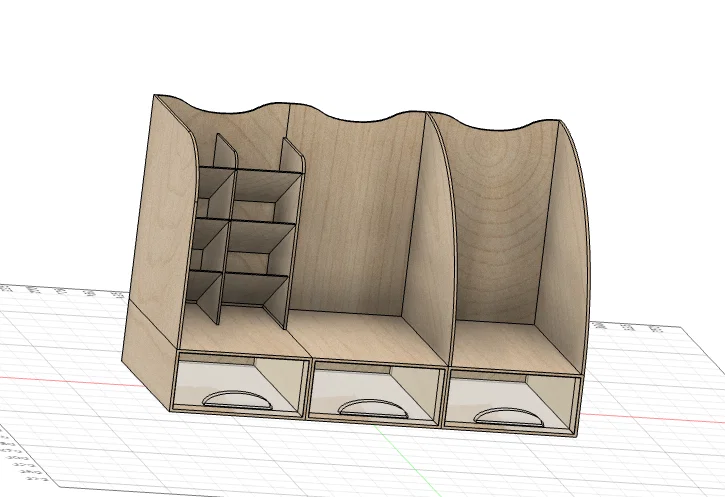 Khay đựng đồ đa năng GT566 - Mẫu in 3D gọn gàng cho bàn làm việc - Image 1