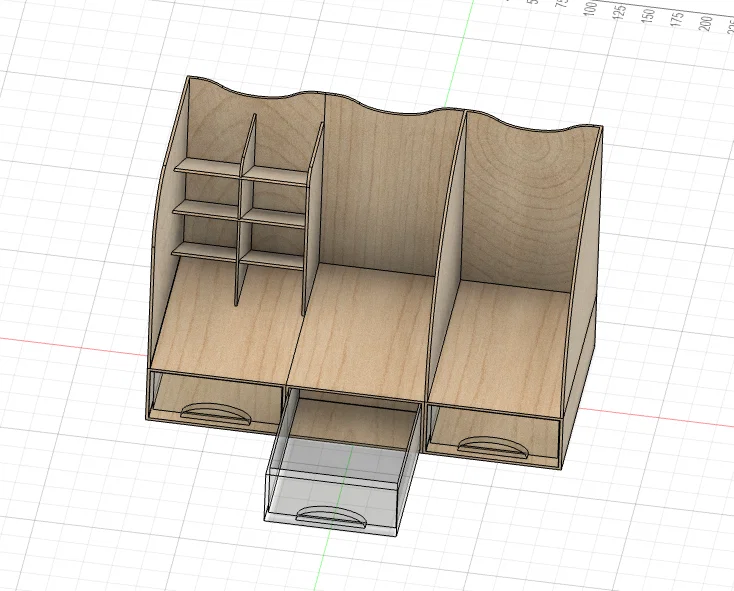 Khay đựng đồ đa năng GT566 - Mẫu in 3D gọn gàng cho bàn làm việc - Image 2