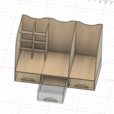Khay đựng đồ đa năng GT566 - Mẫu in 3D gọn gàng cho bàn làm việc
