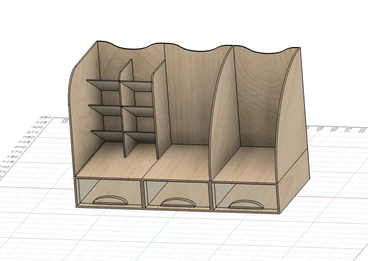 Khay đựng đồ đa năng GT566 - Mẫu in 3D gọn gàng cho bàn làm việc - Image 3