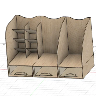 Khay đựng đồ đa năng GT566 - Mẫu in 3D gọn gàng cho bàn làm việc