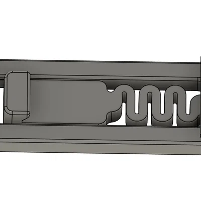 Pat treo M3 DIN Rail Bracket - Phiên bản lỗ 3.2mm bắt ốc chắc chắn