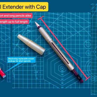 Nối bút chì kèm nắp đậy và cục tẩy Blackwing