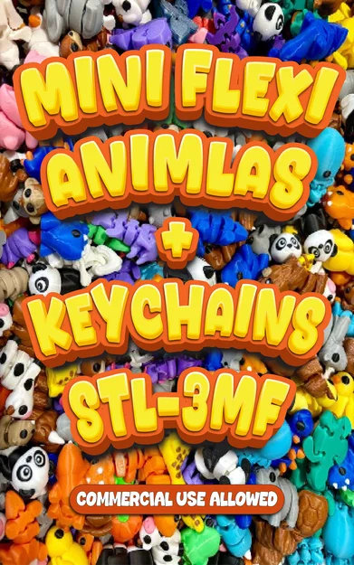 Bộ Sưu Tập Mini Flexi Animals: Mô Hình Thú In 3D Linh Hoạt Tuyệt Đẹp - Image 1