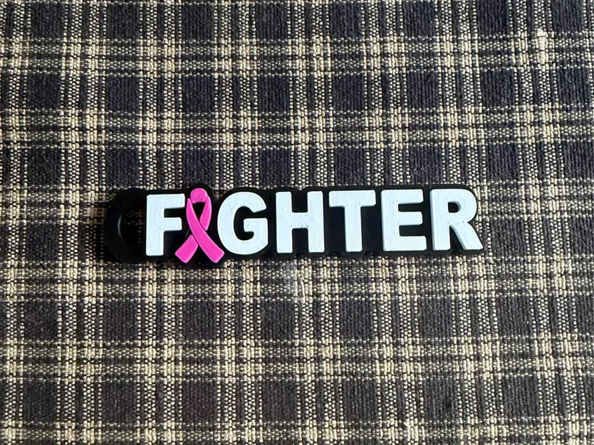 Móc khóa Fighter - Biểu tượng nghị lực in 3D ý nghĩa - Image 1