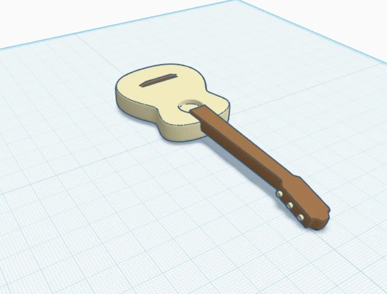 Mô hình đàn guitar 3D trang trí nghệ thuật độc đáo - Image 1