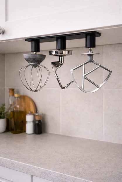 Giá Treo Phụ Kiện Máy Nhào Bột Kenwood – Giải Pháp Lưu Trữ Thông Minh - Image 1