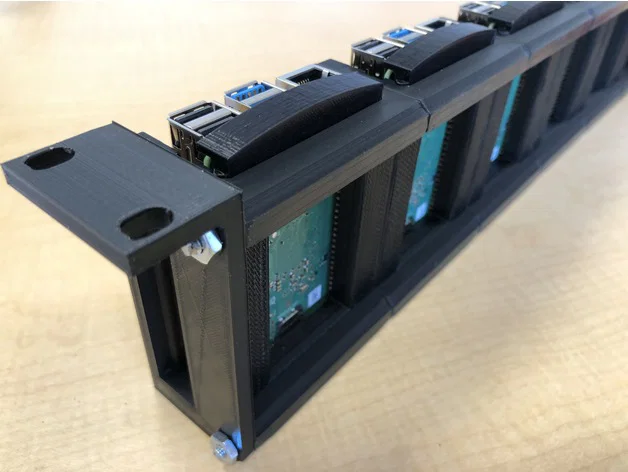 Khung gắn Raspberry Pi 4 chuẩn 1U cho tủ rack - Image 3