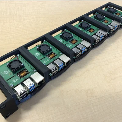 Khung gắn Raspberry Pi 4 chuẩn 1U cho tủ rack